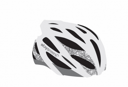 Шлем Green Cycle New Alleycat 54-58(р) бело-серый