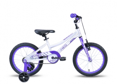 Велосипед Apollo Neo 16 Girls серебристо-фиолетовый