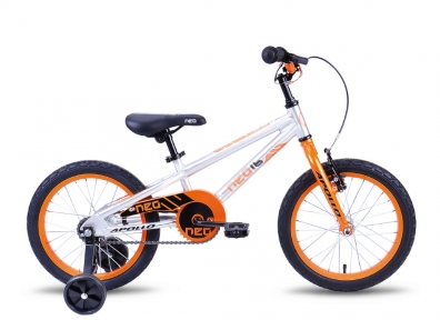 Велосипед Apollo Neo 16 Boys серебристо-оранжевый