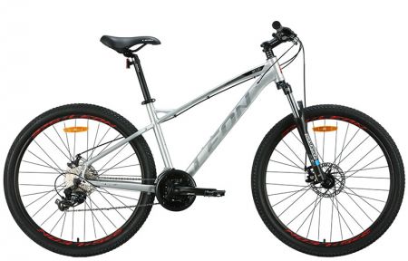 Велосипед 2024 Leon XC 100 27.5 DD (OPS-LN-275-175) 16.5(р) серый-черный