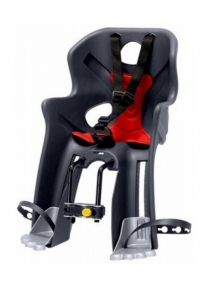 Сидение детское Bellelli Rabbit B-Fix переднее, серое с красной подкладкой