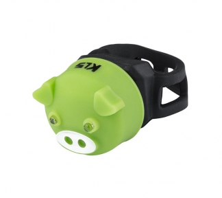 Мигалка KLS Piggy зеленая задняя
