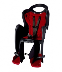 Сидение детское Bellelli Mr Fox Relax B-Fix черное с красной подкладкой