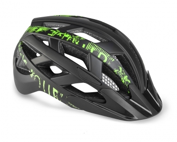 Шлем R2 Lumen 55-58(р) черно-зеленый