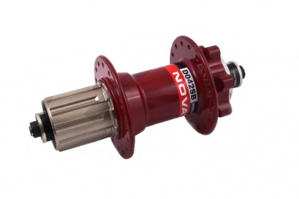 Втулка задняя Novatec D042SB disc 32H красная