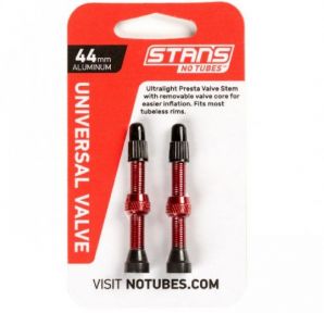 Stan's NoTubes Бескамерный ниппель Presta 44мм (пара) красный