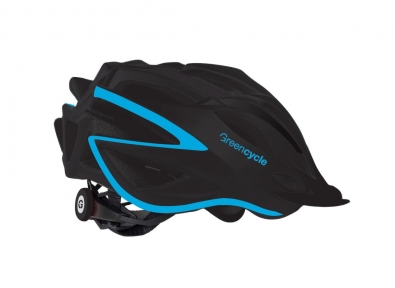 Шлем Green Cycle New Rock 54-58(р) черно-голубой