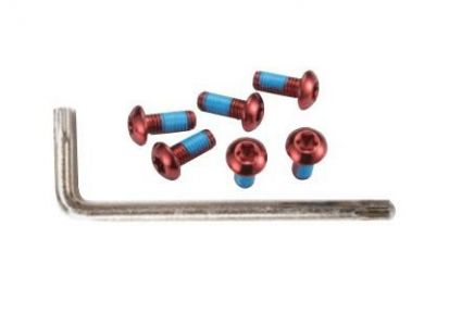 Запчасти Alligator болты для ротора Torx 6шт. красные + ключ