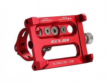 Крепление для смартфона GUB G-86 на руль/вынос, красный