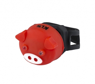 Мигалка KLS Piggy красная задняя