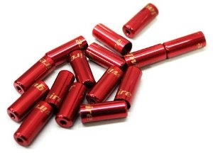 Запчасти Jagwire концевик рубашки 4мм RED алюминиевый