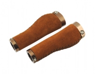 Грипсы Longus Leder с замком кожанные